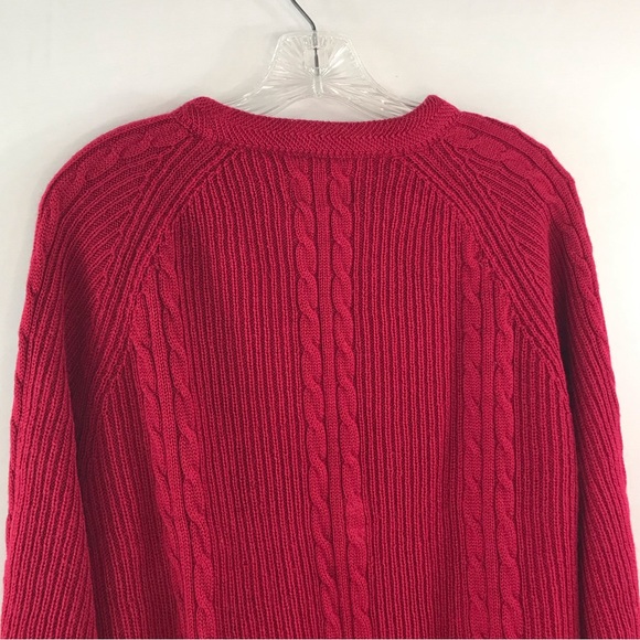 Stackpole Moore Tryon Hartford Vintage Men's Wool Cable Knit Pull Over Sweater - Picture 3 of 12